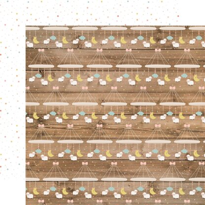 Echo Park Paper Baby Girl Double-Sided Cardstock 12"X12" 25/Pkg - Little Lady Mobile