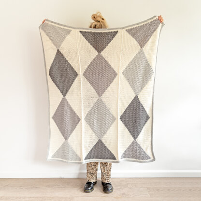 Harlequin Blanket in Yarn and Colors Baby Fabulous - YAC100150 - Downloadable PDF