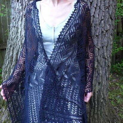 Fiore di Melanzana - knitting pattern