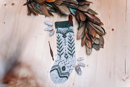 White Spruce Crochet Stocking