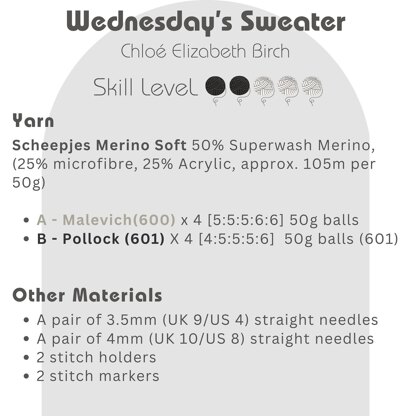 Wednesday's Sweater