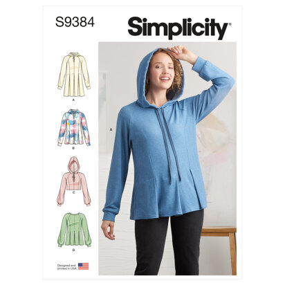 Simplicity Misses' Sweatshirts S9384 - Sewing Pattern