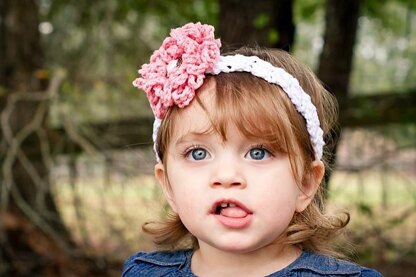 Zoey Headband with Loopy Flower