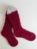 Pea Pod Burgundy Socks