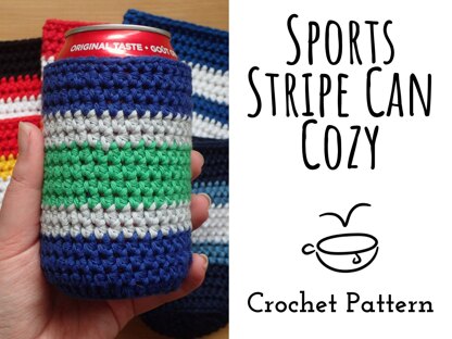 Sport Stripe Can Cozy