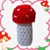 Crochet Mushroom Holder/Pouch/Bag/Necklace for Lighter/Chapstick