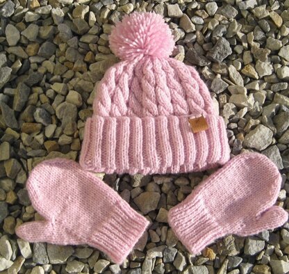 Pastel Hat and Mittens
