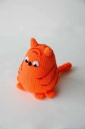 Little Fat Cat Crochet Pattern, Cat Amigurumi