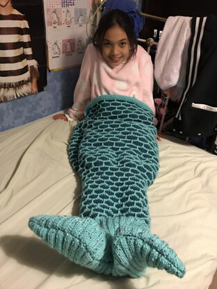 Rebecca’s Mermaid Tail Blanket