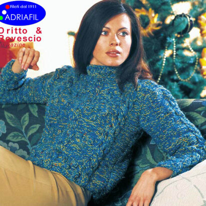 Nelly Pullover in Adriafil Uno A Ritorto 5 and Roller - Downloadable PDF