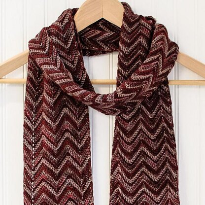 Three-Color Ripple Scarf