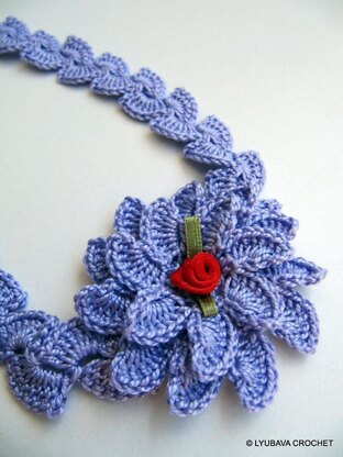 Lyubava Crochet Flower Headband Tutorial