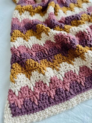 Sunset Waves Blanket