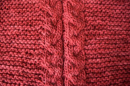 Easy Cranberry Shawl