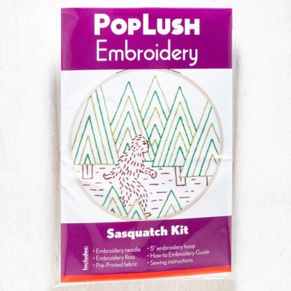 PopLush Sasquatch Embroidery Kit - 5in