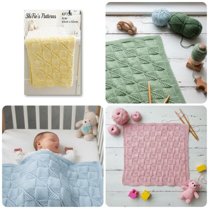 728- Baby Aran Knitting Pattern 726