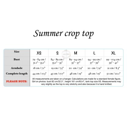 Women’s summer crop top
