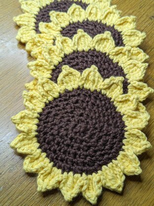 Sunflower Coasters