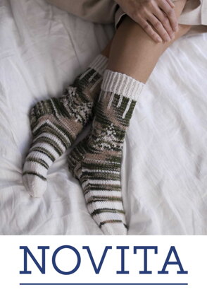 Spring in the Air Socks in Novita 7 Veljestä & 7 Veljestä Korpi - Downloadable PDF