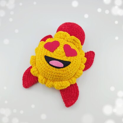 Emoji Love Turtle