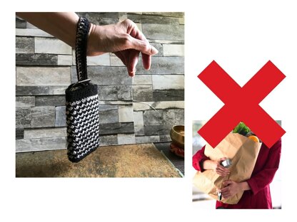 Crochet phone holder and wristlet