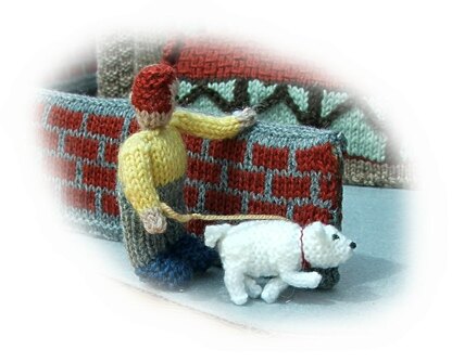 Village School toy knitting pattern