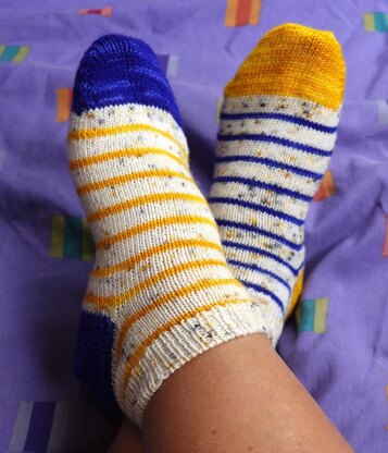 Toe Up Simple Socks No 4