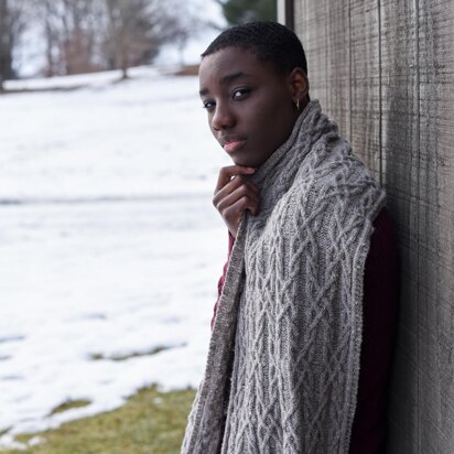 Ice Sparkles Scarf or Wrap - knitting pattern