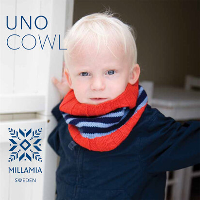 "Uno Cowl" - Cowl Knitting Pattern For Boys in MillaMia Naturally Soft Merino