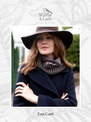 Erin Cowl - Knitting Pattern For Women in Willow & Lark Ramble