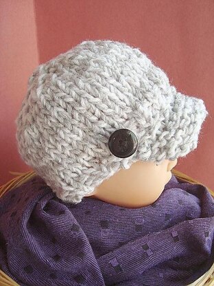 401 KNITTED NEWSBOY HAT