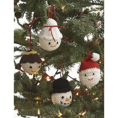 Amigurumi Ornaments in Lily Sugar 'n Cream Solids