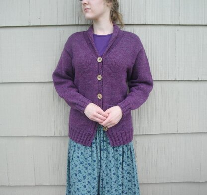 Mulberry Cardigan with Shawl Collar