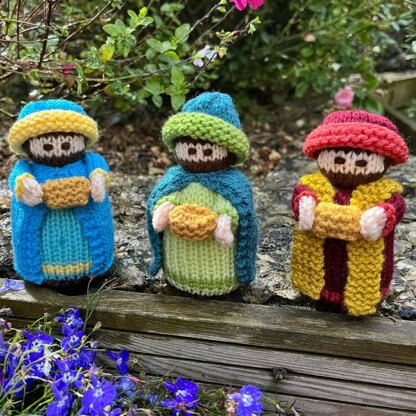 Nativity Wise Men Dolls Knitting Pattern - Toy Knitting Pattern