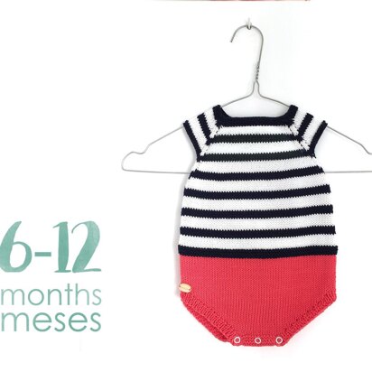 Size 6-12 months - Sailor Baby Romper