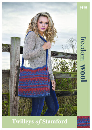 Knit Felted Bag in Twilleys Freedom Wool - 9190