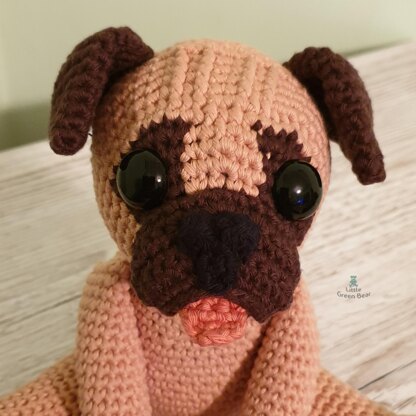 Perry the Pug - US Terminology - Amigurumi