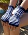 Striped Fingerless Gloves