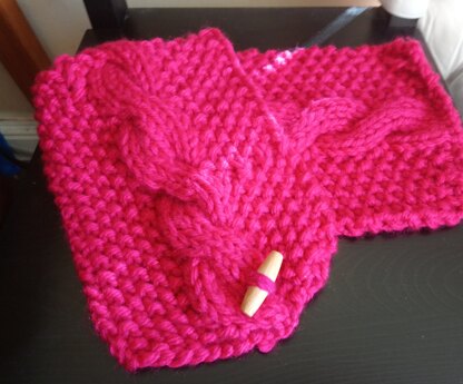 Hot pink neckwarmer