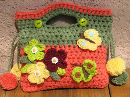 Girls Purse with Small Flowers