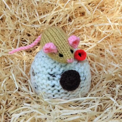 Harvest Mouse Nest - Chocolate Orange Cover - knitting pattern