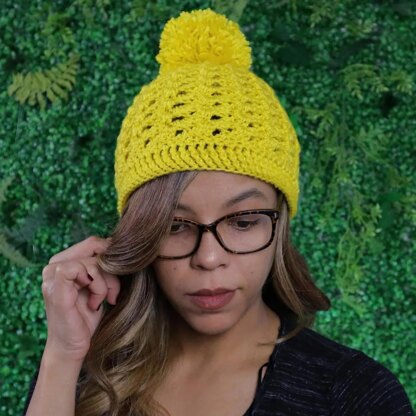 Unique 3D Textured Crochet Hat Pattern - Modern Ladies Fashion Beanie