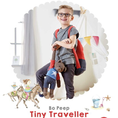 Tiny Traveller Rucksack in West Yorkshire Spinners Bo Peep Luxury Baby DK - Downloadable PDF