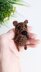 Crochet bear pattern, tiny amigurumi bear, minimum sew crochet pattern