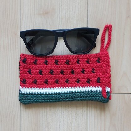 Watermelon Flag Glasses Pouch