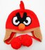 Red Bird Earflap Hat