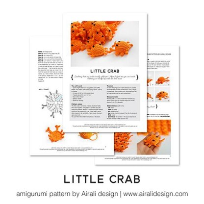 Little amigurumi crab