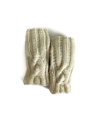 Izzy Lou Cabled Fingerless Mittens