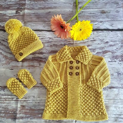 "Enchanted" 3 piece coat set - knitting pattern