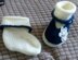 Navy Cream Mary Janes with Matching Socks 0-3mths